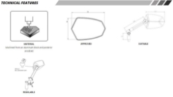 Afbeeldingen van Stuurspiegel model GT.1 rechts van Puig aluminium/zwart
