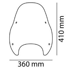 Afbeeldingen van Windscherm model Custom I licht getint Puig