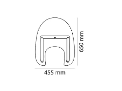 Afbeeldingen van Windscherm model America 1 transparant Puig