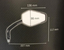 Afbeeldingen van Epo aluminium stuurspiegel ABM links