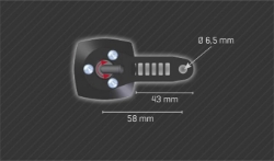 Afbeeldingen van Remvloeistofpotje CUBE met haakse draaibare uitgang 30ml