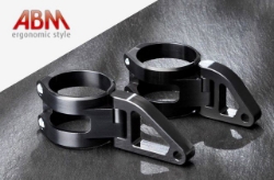 Afbeeldingen van Koplampbeugels zwart lang 52mm - ABM