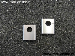 Afbeeldingen van Stuurklemblokken ABM centrale bevestiging zilver 40mm (set)