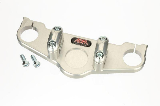 Afbeeldingen van Superbikestuurombouw semi kroonplaat zilver BMW K1200GT -'05 / K1200RS '96-01