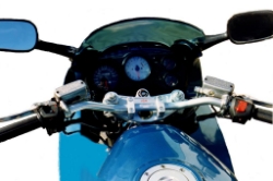 Afbeeldingen van Superbikestuurombouw semi kroonplaat silver Honda VFR750F 1990-1997