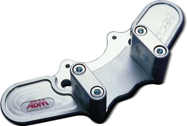 Afbeeldingen van Superbikestuurombouw semi kroonplaat zwart Honda X-11 ELEVEN