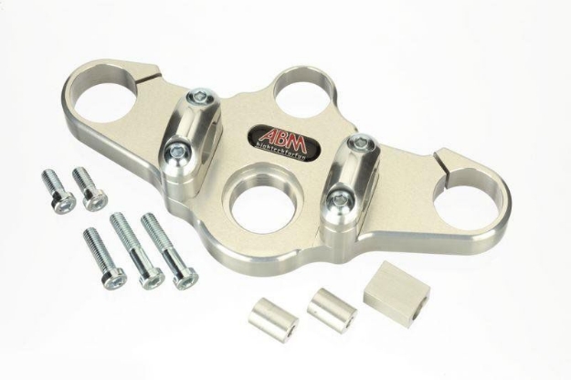 Afbeeldingen van Superbikestuurombouw kroonplaat zilver BMW R1100S