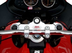 Afbeeldingen van Superbikestuurombouw kroonplaat zilver BMW R1100S