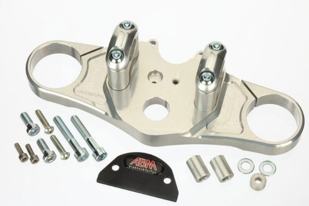 Afbeeldingen van Superbikestuurombouw kroonplaat zwart Honda CBR1000RR 2004-2007