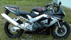 Afbeeldingen van Superbikestuurombouw kroonplaat zwart Honda CBR 900RR 2000-2001