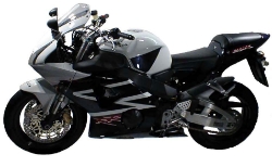 Afbeeldingen van Superbikestuurombouw kroonplaat zwart Honda CBR 900RR 2002-2003
