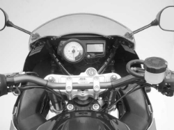 Afbeeldingen van Superbikestuurombouw kroonplaat zwart Suzuki GSX-R1000 2003-2004