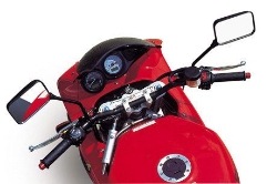 Afbeeldingen van Superbikestuurombouw kroonplaat zilver Suzuki TL1000S