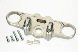 Afbeeldingen van Superbikestuurombouw kroonplaat zilver Honda VTR1000 SP1