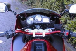 Afbeeldingen van Superbikestuurombouw kroonplaat zwart Kawasaki ZX12-R -2001