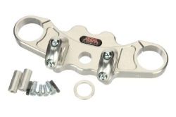 Afbeeldingen van Superbikestuurombouw kroonplaat zilver Kawasaki ZX6-R  2001-2002