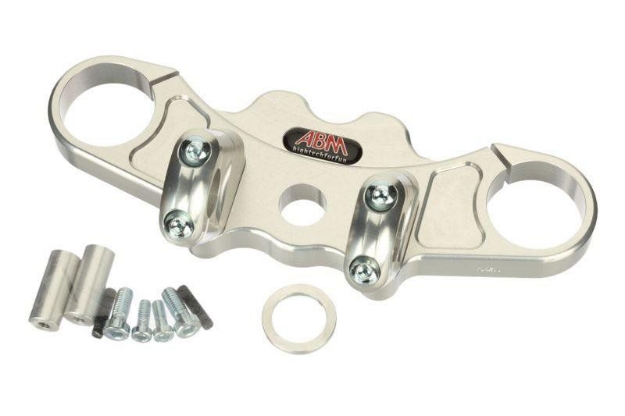 Afbeeldingen van Superbikestuurombouw kroonplaat zilver Kawasaki ZX6-R  2001-2002