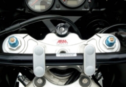 Afbeeldingen van Superbikestuurombouw kroonplaat zilver Kawasaki ZX6-R  2001-2002