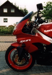 Afbeeldingen van Superbikestuurombouw kroonplaat zilver Kawasaki ZX9-R 1998-1999