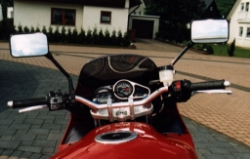 Afbeeldingen van Superbikestuurombouw kroonplaat zilver Kawasaki ZX9-R 1998-1999