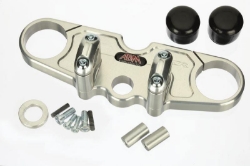 Afbeeldingen van Superbikestuurombouw kroonplaat zilver Kawasaki ZXR750 1991-1995