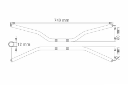 Afbeeldingen van Streetbikestuur aluminium ABM (0239)
