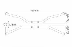 Afbeeldingen van Superbikestuur aluminium ABM (0229)