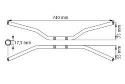 Afbeeldingen van Booster Streetbike stuur aluminium (0439)
