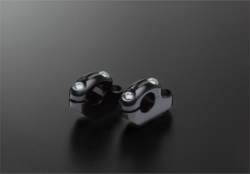 Afbeeldingen van Stuurverhogers zwart - ABM 'comfort' voor 22,2mm stuur