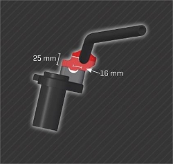 Afbeeldingen van Stuurverhogers zwart - ABM 'comfort' voor 22,2mm stuur