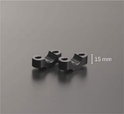 Afbeeldingen van Stuurverhogers 25mm zwart - ABM 'bringUp' voor 22,2mm stuur