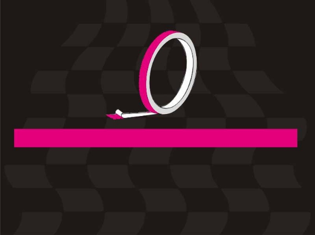 Afbeeldingen van Velglint 5mm (rolletje van 6 meter)-Fuxia