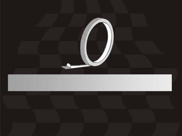 Afbeeldingen van Velglint 7mm (rolletje van 6 meter)-Zilver