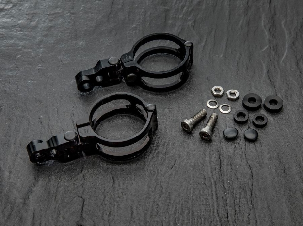 Afbeeldingen van Koplampbeugels zwart kort 41/42mm - ABM