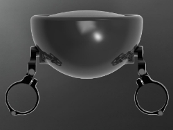 Afbeeldingen van Koplampbeugels zwart lang 49/50mm - ABM