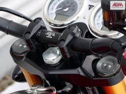 Afbeeldingen van Superbikestuurombouw A1 kit Triumph Thruxton 1200 R 2016- (MET handvatverwarming)