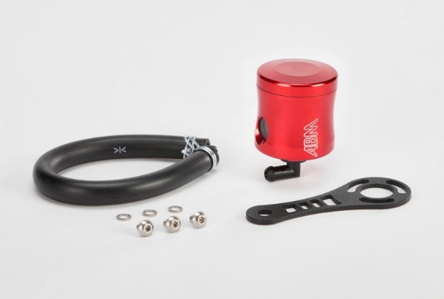 Afbeeldingen van Remvloeistofpotje SCIO van ABM met 90gr uitgang 22ml rood - UVK