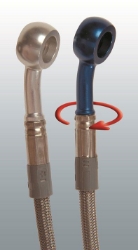 Afbeeldingen van Stahlflex remleiding achter Honda CBR600F '01- / Sport '01-02