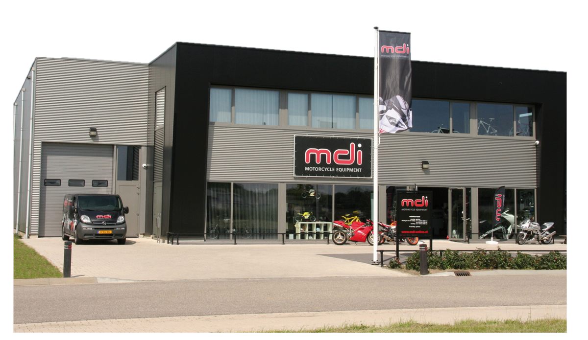 Buitenzijde van MDI Motorcycle Equipment in Ravenstein