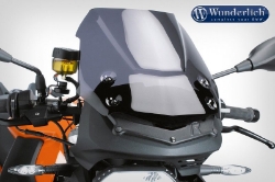 Afbeeldingen van Windscreen DUALSPORT BMW F800R -'14 - dark tinted Wunderlich