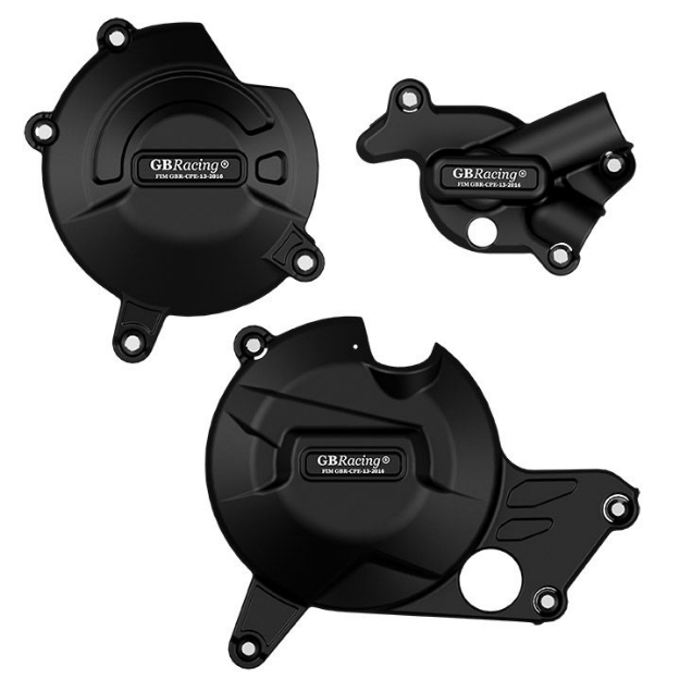 Afbeeldingen van GB-Racing engine cover set Suzuki SV650 '16- / DL650 '17- (koppeling, dynamo en waterpomp)