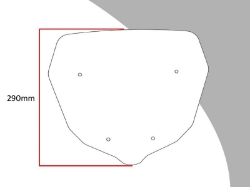 Afbeeldingen van Adventure sports screen Triumph diverse Tiger modellen (290mm)