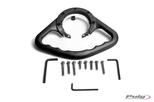 Afbeeldingen van Duo handgreep zwart voor diverse Aprilia en Triumph modellen