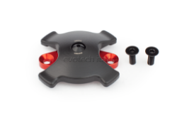 Afbeeldingen van Timing Inspection cover met slider Evotech voor diverse Ducati modellen - rood