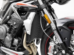 Afbeeldingen van Radiator cover zwart Evotech Performance Triumph Street Triple RS 765 '20-