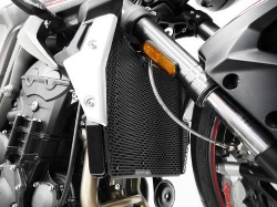 Afbeeldingen van Radiator cover zwart Evotech Performance Triumph Street Triple S '20-