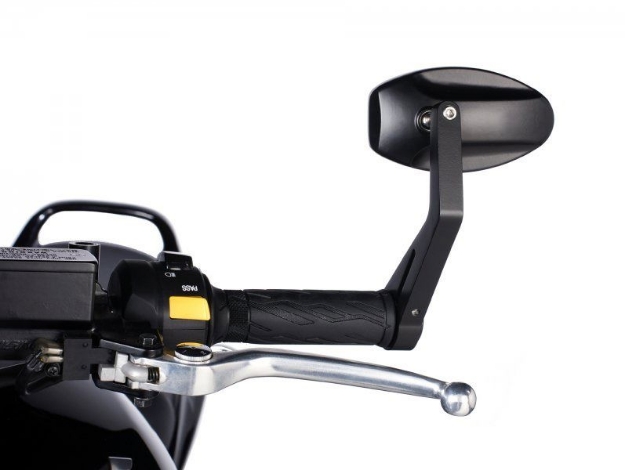 Afbeeldingen van Stuureind spiegel model MP zwart Puig (Per stuk)