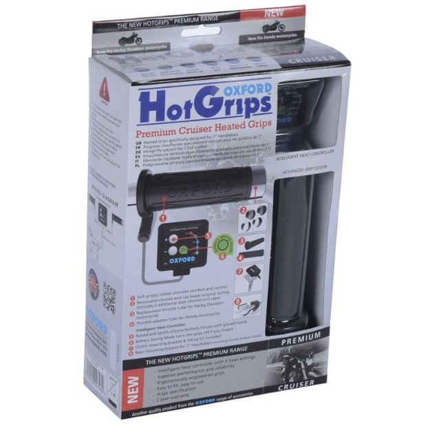 Afbeeldingen van Hotgrips Premium model Cruiser Oxford 1''