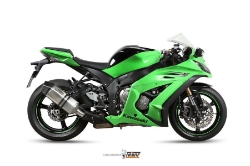 Afbeeldingen van MIVV titanium Power Evo 'Replica' systeem met Speed Edge demper Kawasaki ZX10-R '11-