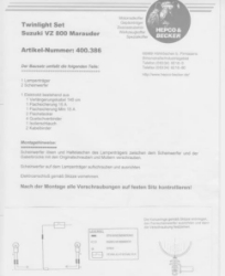 Afbeeldingen van Custom Twinlight Set Hepco&Becker chroom Suzuki VZ800 Marauder